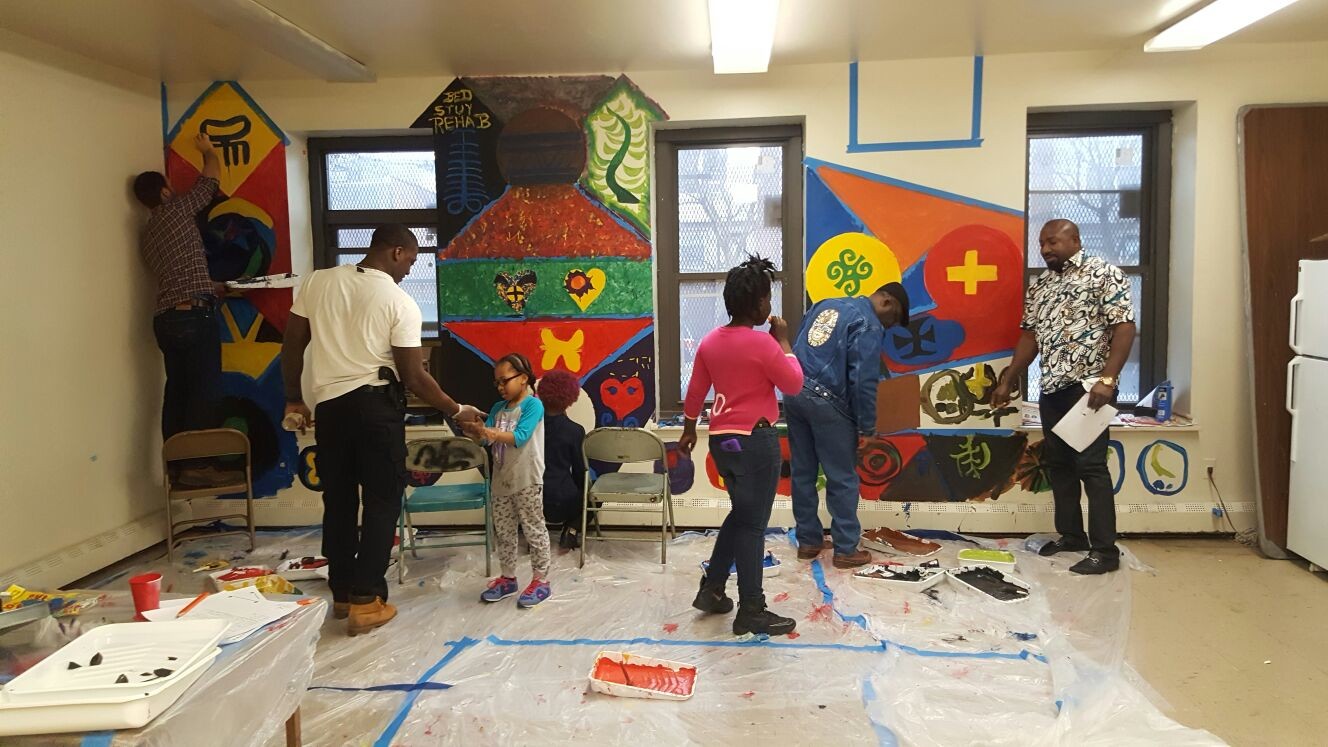 Community art project workshop